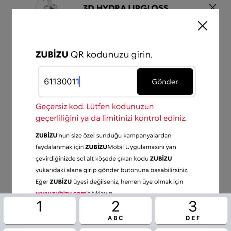 Kiko Uygulamasında QR Kod Sorunu