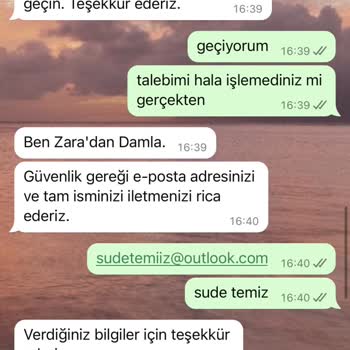 Zara İade Sürecinde Büyük Hayal Kırıklığı