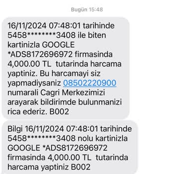 Kredi Kartımdan Habersiz Çekilen Para