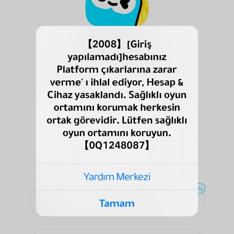 Haksız Cihaz Engeliyle Karşılaştım
