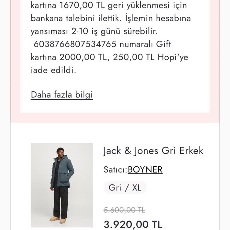 İptal Edilen Ürün Ve Geri Dönüş Eksikliği