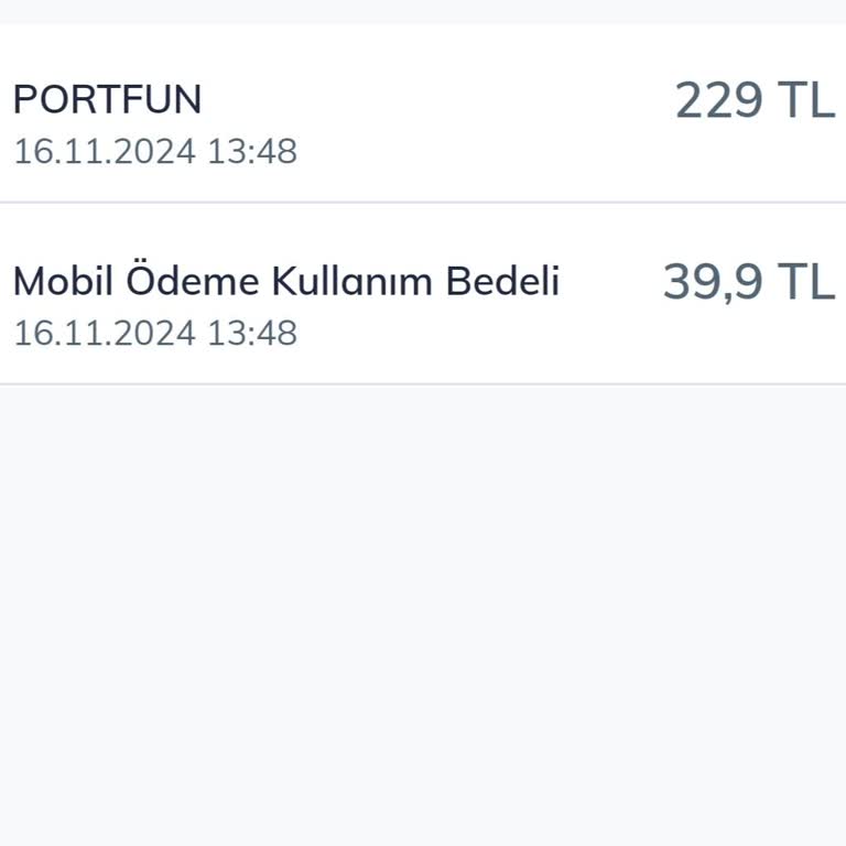Portfun.mobi Türk Telekom Üzerinden Bilgim Dışında Yapılan Usulsüz Mobil Ödeme İşlemi