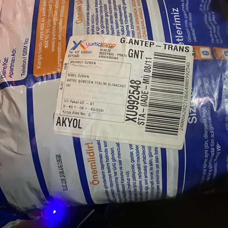 Yurtiçi Kargo tercih ettiğim için çok pişmanım
