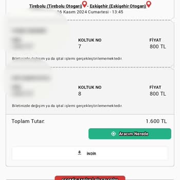 Bilet İptali Ve Yüksek Fiyatla Yeniden Satış