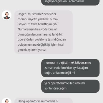 Numara Değişikliği Talebine Vodafone Engeli