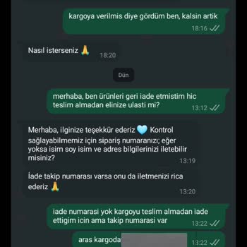 İletişim Sorunları Ve İade Problemleri