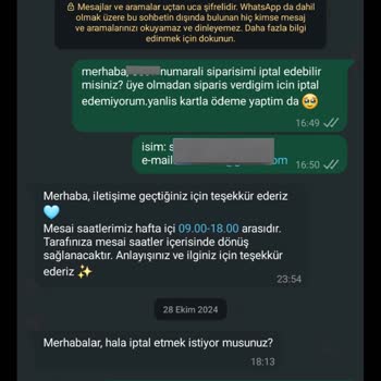 İletişim Sorunları Ve İade Problemleri