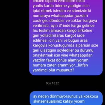 İletişim Sorunları Ve İade Problemleri