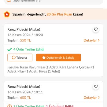 Trendyol GO'da Yanlış Sipariş Ve Yetersiz Müşteri Hizmeti