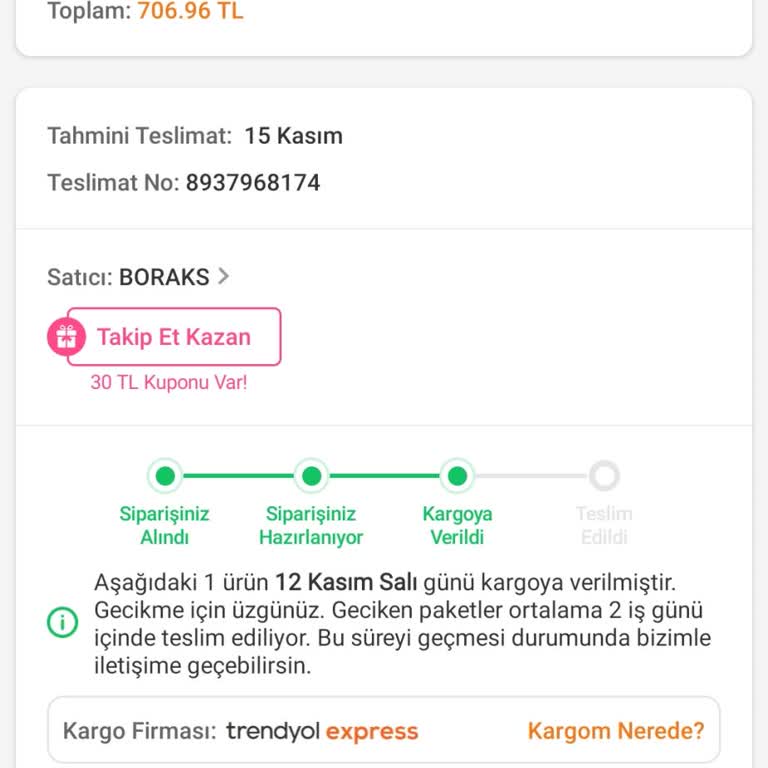 Trendyol Siparişim Neden Teslim Edilmedi?