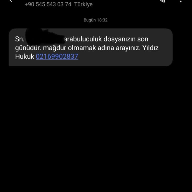Yanıltıcı H**** Mesajlarıyla Mağduriyet