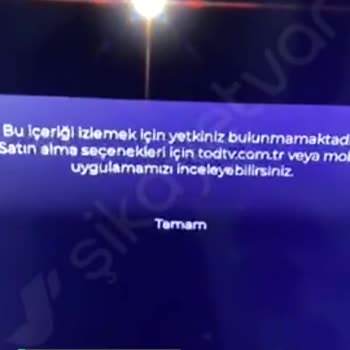 Tod TV Uygulama Su Üzerinden Giremiyorum