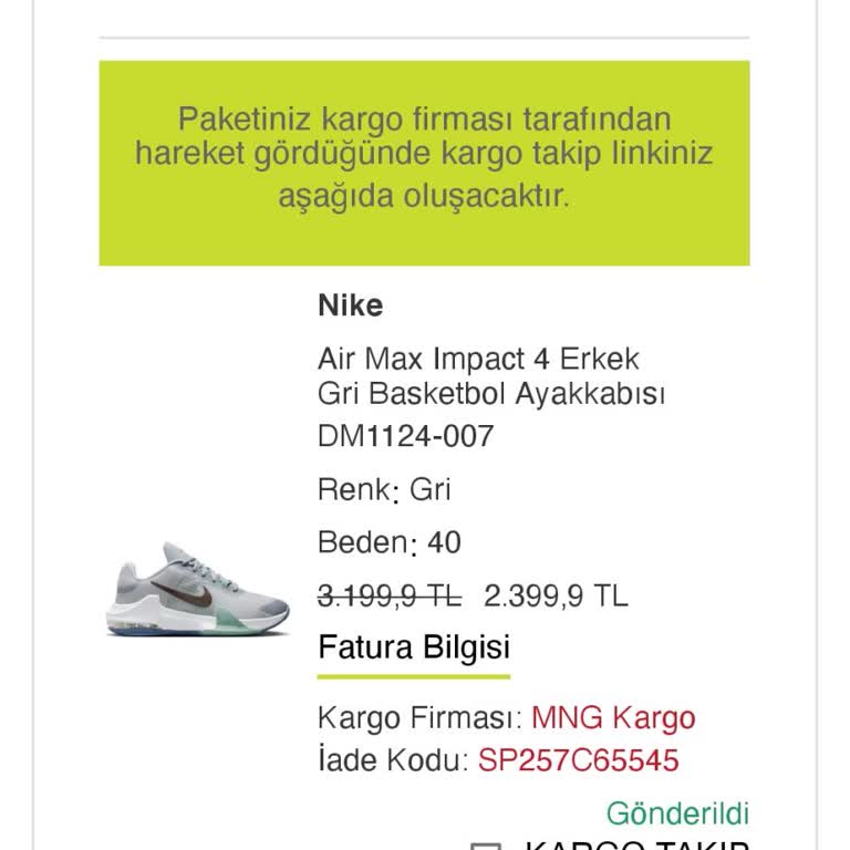 Kaybolan Sipariş Ve İade Sorunu
