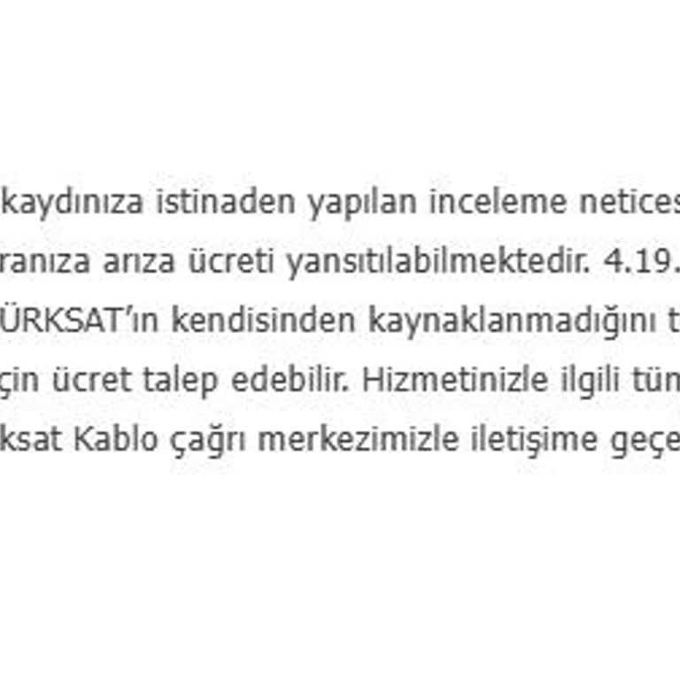 Haksız İşlem Ücreti Ve Yetersiz Müşteri Hizmetleri