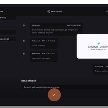 Teslim Edilmeyen Ürünle Hayal Kırıklığı
