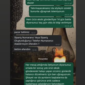 Eksik Ürün Ve Geciken Para İadesi Sorunu