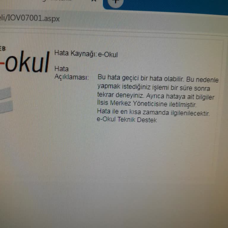 E-Okul Nakil Sistemindeki Hata Acil Çözüm Bekliyor