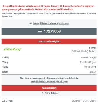 Geçersiz Kod Sorunu: Uçak Biletimi Kaçırmak Üzereyim