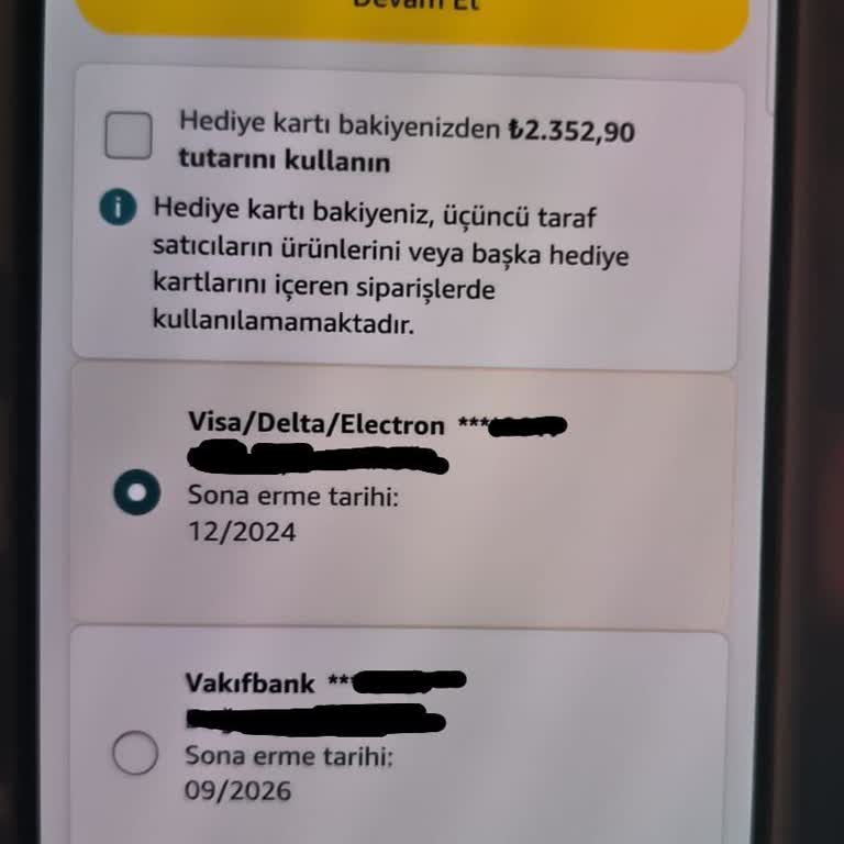 Amazon Hediye Kartı Kullanılamıyor: Paramı Geri Alamıyorum