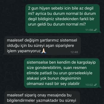 Yanıltıcı Ürün Fotoğrafları Ve Kısıtlı Değişim Süresi Mağduriyeti