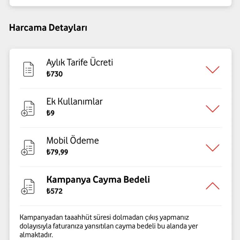 Beklenmedik Fatura Yüksekliği