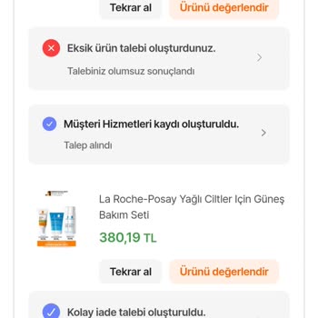 Eksik Ürün Teslimatı Ve Yetersiz Müşteri Hizmeti