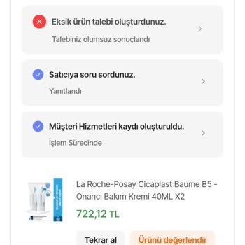 Eksik Ürün Teslimatı Ve Yetersiz Müşteri Hizmeti