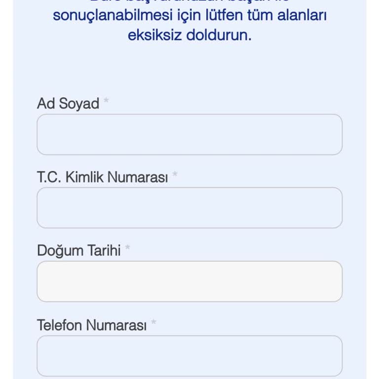 Burs Başvurusunda Güvenlik Endişesi