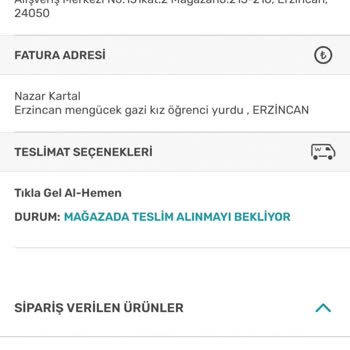 Watsons'ta İptal Edilemeyen Sipariş Sorunu
