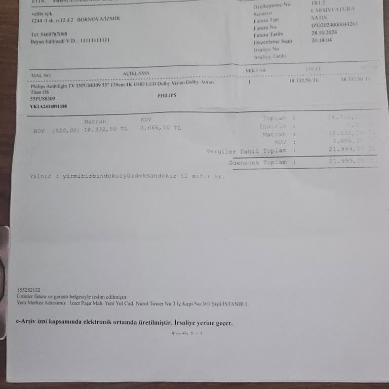 Philips TV'de Sesli Komut Sorunu Ve İade Problemi