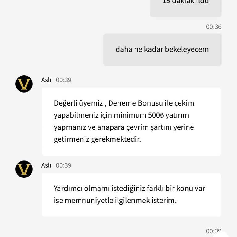 Deneme Bonusu Sonrası Ödeme Sorunu