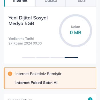 Türk Telekom'da İnternet Paketleri Su Gibi Tükeniyor