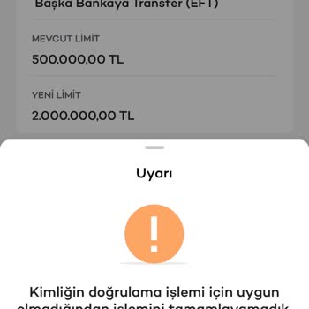Akbank Mobil Uygulamada İşlem Limiti Artışı Sorunu