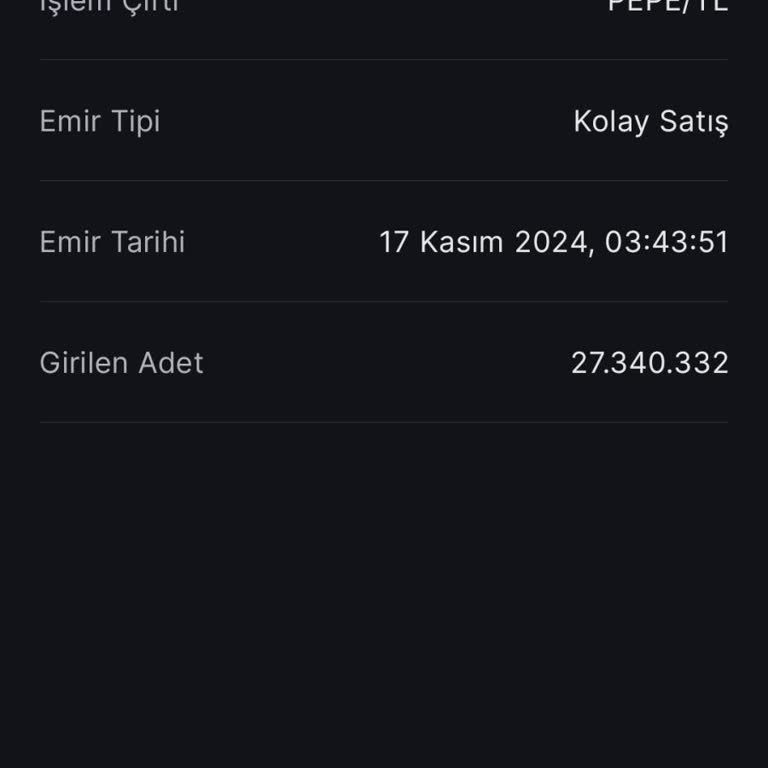 Pepe Coin Emir Reddedilme Sorunu Yaşıyorum