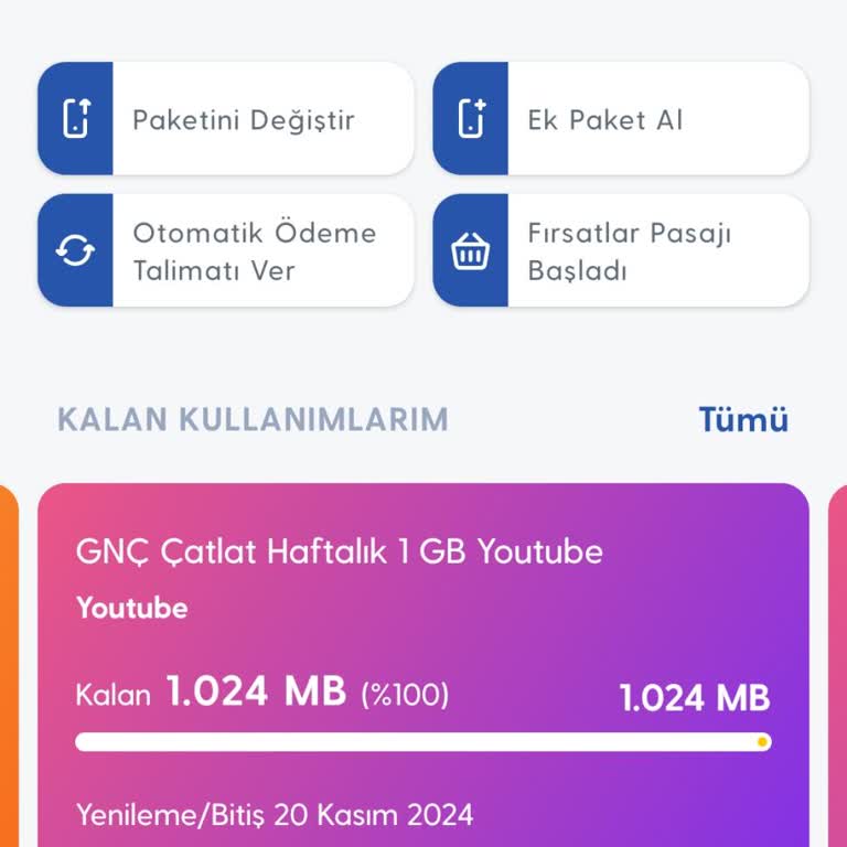 Hediye İnternet Kullanılamıyor: Paket İnternetim Tükeniyor