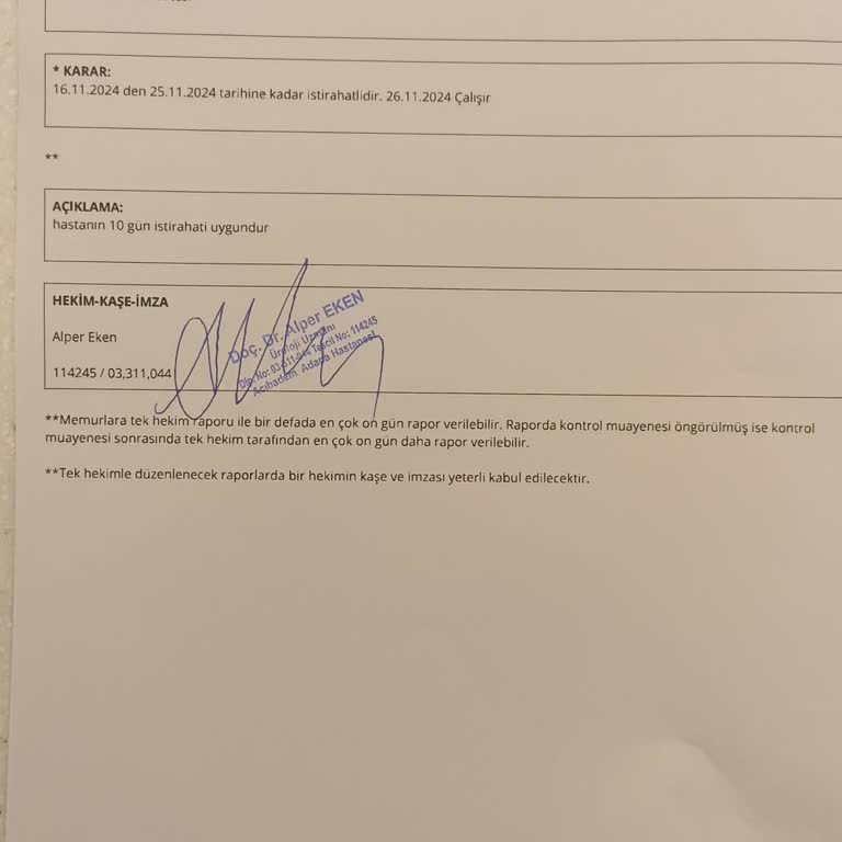 Yanlış Düzenlenen Rapor Nedeniyle Mağduriyet Yaşıyorum