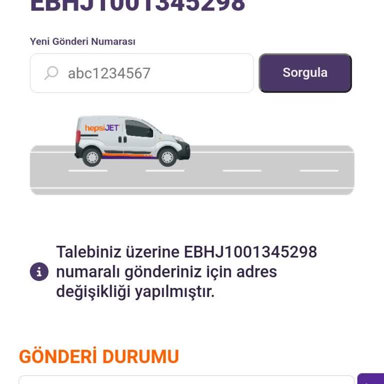 Hepsijet Kargo Teslimatında Gecikme Ve Adres Değişikliği Sorunu