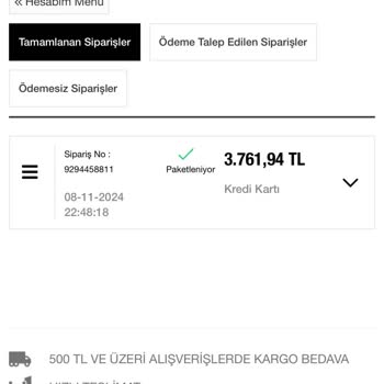 Siparişim Tamamlandı Görünüyor, Ama Elime Ulaşmadı!
