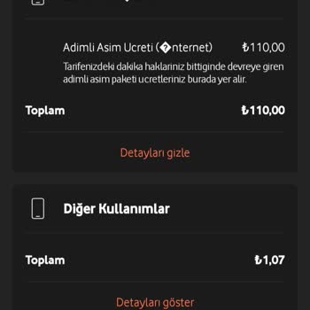 Vodafone Yanlış İnternet Kullanım Ücreti Ve İade Talebi