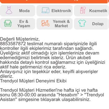 Kayıp Ürün Ve Hesap Kısıtlaması Mağduriyeti