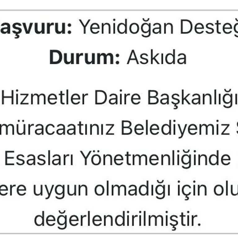 İstanbul Büyükşehir Belediyesi Yeni Doğan Destek Paketinde Adaletsizlik