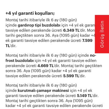 Ek Garanti Fiyatındaki Tutarsızlık Ve Müşteri Hizmetleri Sorunu