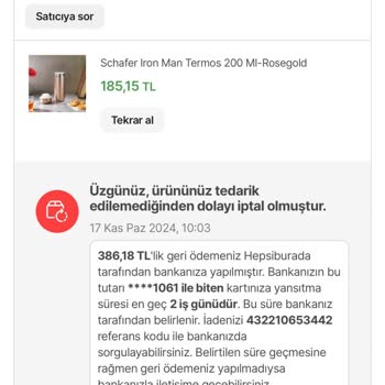 Schafer Ürünlerinde Tedarik Sorunu Ve İptal Edilen Sipariş!