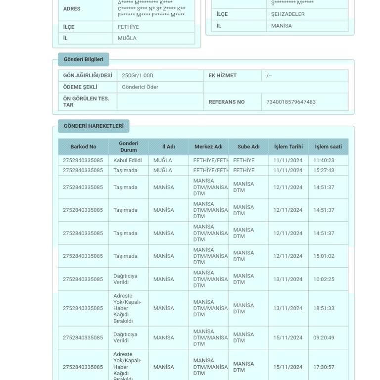 PTT Kargo Adresime Teslimat Yapmıyor