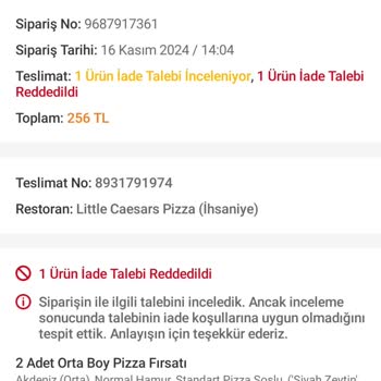 Yanlış Sipariş Ve İade Sorunu