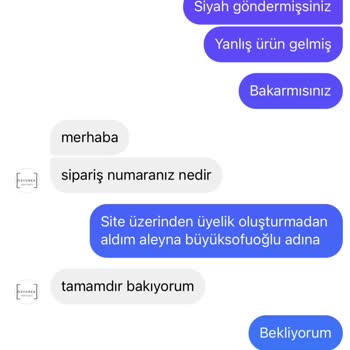 Yanlış Ürün Gönderimi Ve İade Sorunu