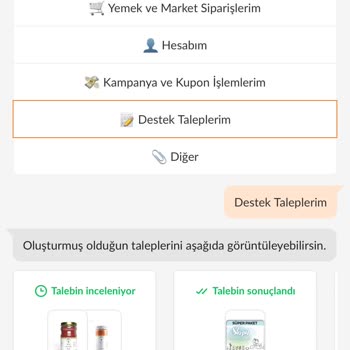 Teslim Edilmeyen Siparişler Ve Kayıp Destek Talepleri