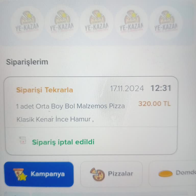 İptal Edilen Sipariş Ve Kaba Davranış