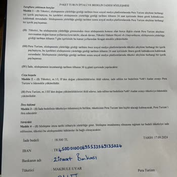 İade Edilmeyen Ödeme Ve Güven Sorunu