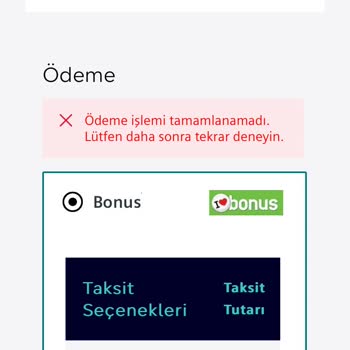 Siemens Web Sitesinde Ödeme Sorunu: Karbon Filtre Alınamıyor
